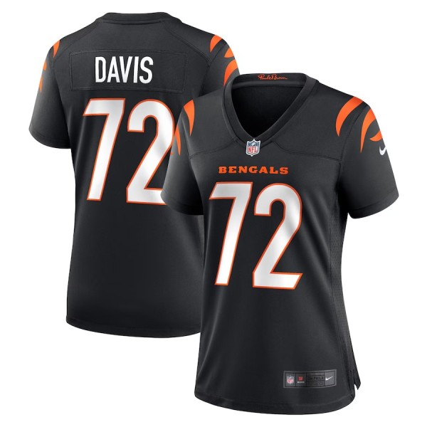 Women's Cincinnati Bengals Domenique Davis Black Game Player Jersey