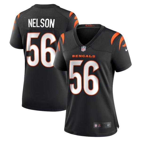 Women's Cincinnati Bengals Garrett Nelson Black Game Jersey