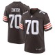 Men's Cleveland Browns Zak Zinter Brown Team Game Jersey