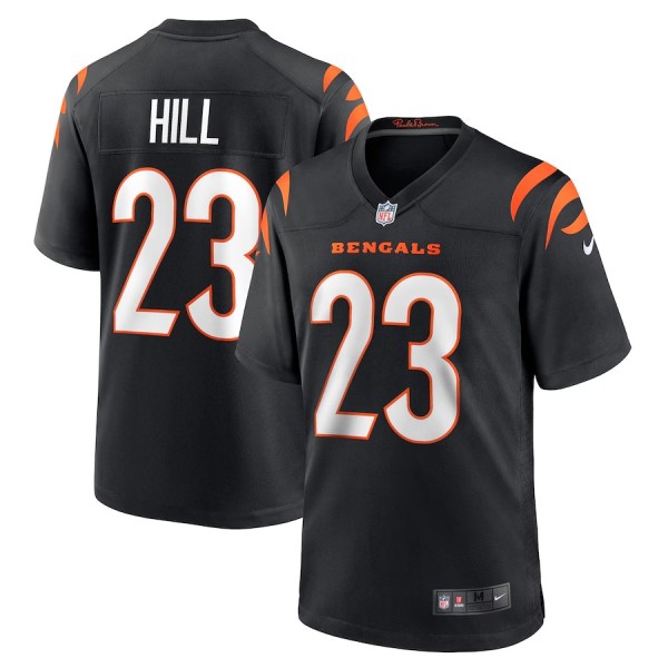 Youth Cincinnati Bengals Daxton Hill Black Player Game Jersey
