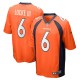 Men's Denver Broncos P.J. Locke Orange Game Player Jersey