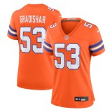 Women's Denver Broncos Randy Gradishar Orange Mile High Collection 1977 Throwback Retired Player Game Jersey