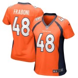 Women's Denver Broncos Mitchell Fraboni Orange Team Game Jersey