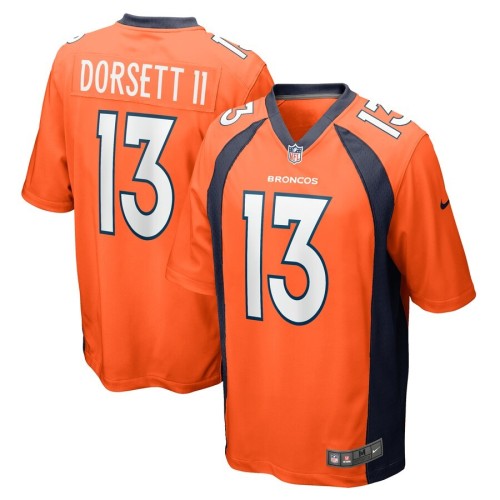 Men's Denver Broncos Phillip Dorsett II Orange Team Game Jersey