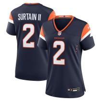 Women's Denver Broncos Patrick Surtain II Navy Mile High Collection Alternate Game Jersey