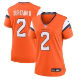 Women's Denver Broncos Patrick Surtain II Orange Mile High Collection Game Jersey