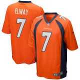 Men's Denver Broncos John Elway Orange Game Retired Player Jersey