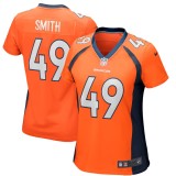 Women's Denver Broncos Dennis Smith Orange Game Retired Player Jersey