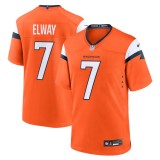 Men's Denver Broncos John Elway Orange Mile High Collection Retired Player Game Jersey