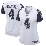 Women's Dallas Cowboys Dak Prescott White Alternate Game Jersey