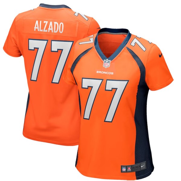 Women's Denver Broncos Lyle Alzado Orange Game Retired Player Jersey