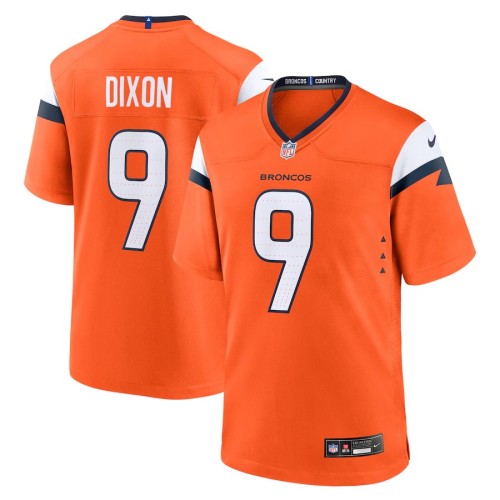 Men's Denver Broncos Riley Dixon Orange Team Game Jersey
