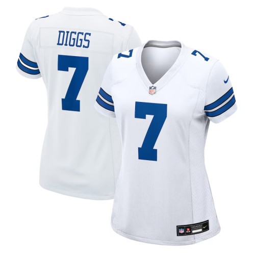 Women's Dallas Cowboys Trevon Diggs White Game Jersey