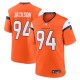 Men's Denver Broncos Jordan Jackson Orange Team Game Jersey