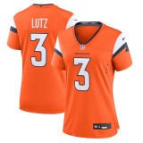 Women's Denver Broncos Wil Lutz Orange Team Game Jersey