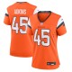 Women's Denver Broncos Nate Adkins Orange Team Game Jersey
