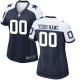 Women's Navy Dallas Cowboys Alternate Custom Game Jersey