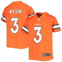 Youth Denver Broncos Russell Wilson Orange Game Jersey