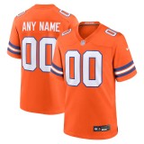 Youth Denver Broncos Orange 2nd Alternate Custom Replica Jersey