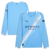 Thai Version Manchester City 25/26 Home Long Sleeve Jersey