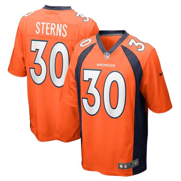 Men's Denver Broncos Caden Sterns Orange Game Jersey