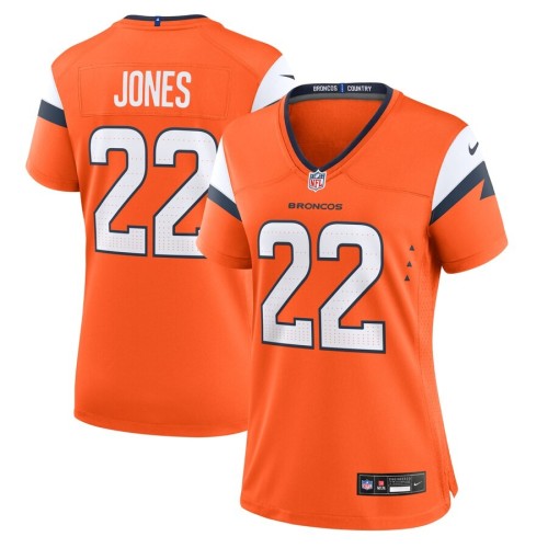 Women's Denver Broncos Brandon Jones Orange Team Game Jersey