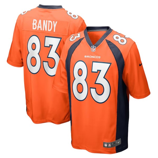Men's Denver Broncos Michael Bandy Orange Team Game Jersey