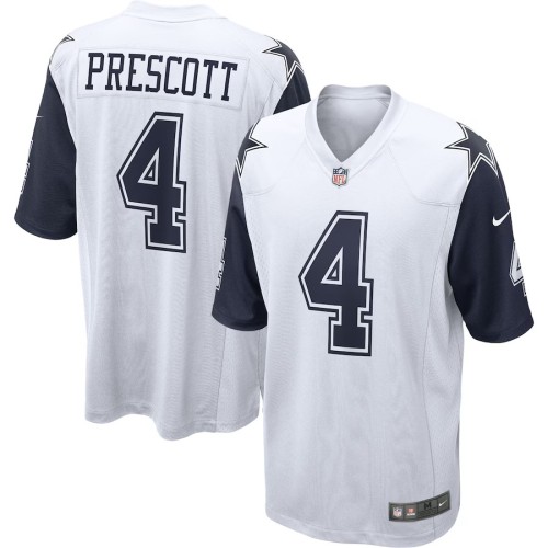 Men's Dallas Cowboys Dak Prescott White Alternate Game Jersey