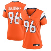 Women's Denver Broncos Eyioma Uwazurike Orange Team Game Jersey