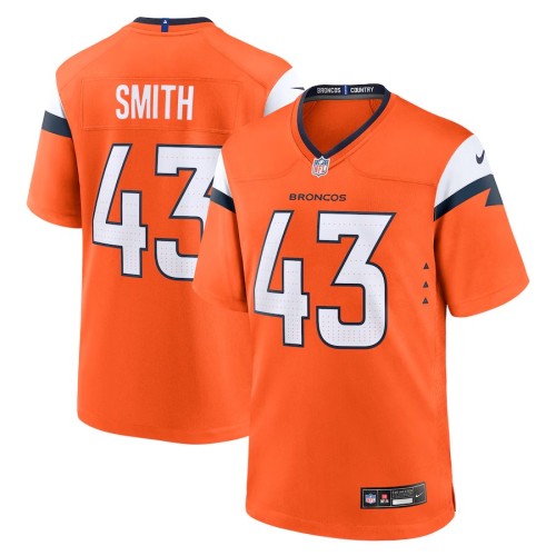 Men's Denver Broncos Keidron Smith Orange Team Game Jersey