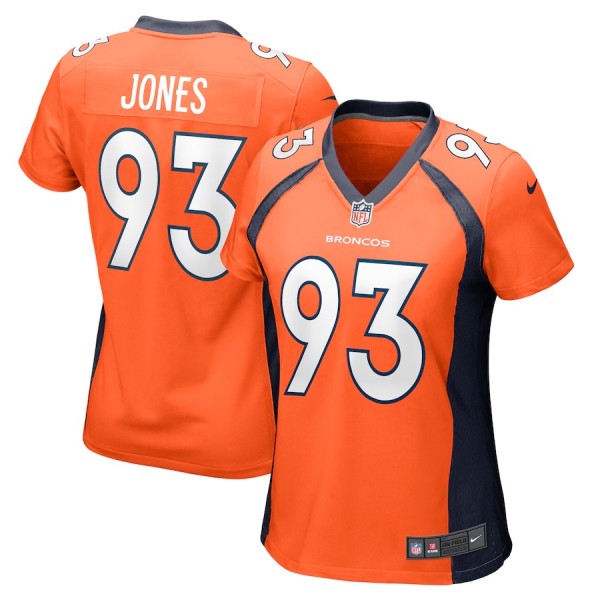 Women's Denver Broncos Troy Jones Orange Game Jersey