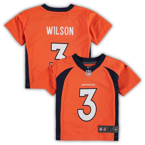 Toddler Denver Broncos Russell Wilson Orange Game Jersey