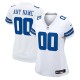 Women's White Dallas Cowboys Custom Game Jersey