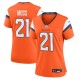 Women's Denver Broncos Riley Moss Orange Team Game Jersey