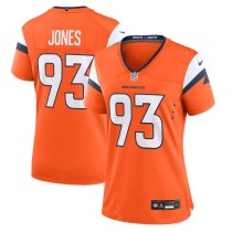 Women's Denver Broncos D.J. Jones Orange Team Game Jersey