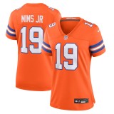 Women's Denver Broncos Marvin Mims Jr Orange Mile High Collection 1977 Throwback Player Game Jersey