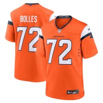 Men's Denver Broncos Garett Bolles Orange Team Game Jersey