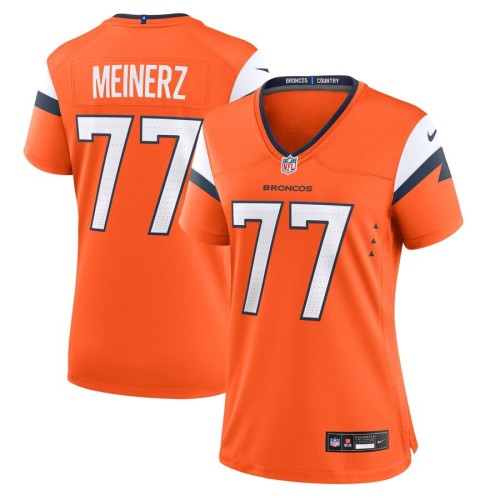 Women's Denver Broncos Quinn Meinerz Orange Team Game Jersey