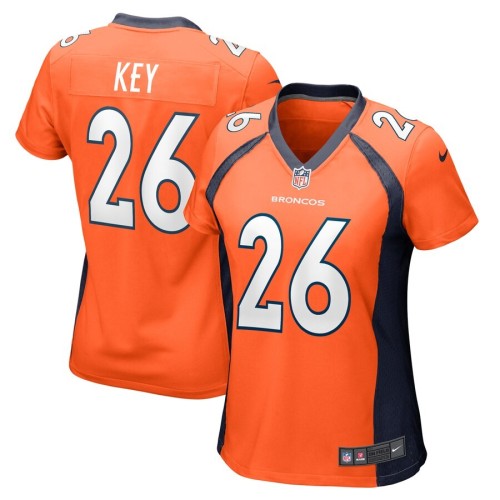 Women's Denver Broncos Devon Key Orange Team Game Jersey