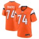 Men's Denver Broncos Ben Powers Orange Team Game Jersey