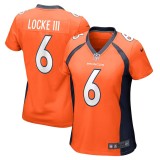 Women's Denver Broncos P.J. Locke Orange Game Player Jersey
