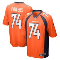 Men's Denver Broncos Ben Powers Orange Game Player Jersey