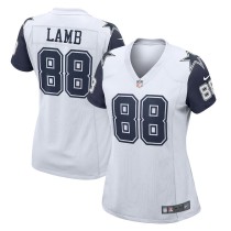 Women's Dallas Cowboys CeeDee Lamb White 2nd Alternate Game Jersey