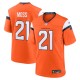 Men's Denver Broncos Riley Moss Orange Team Game Jersey