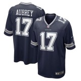 Men's Dallas Cowboys Brandon Aubrey Navy Team Game Jersey