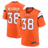 Men's Denver Broncos Jaleel McLaughlin Orange Team Game Jersey