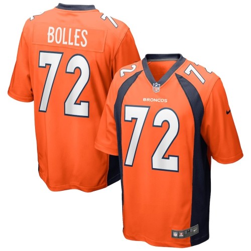 Men's Denver Broncos Garett Bolles Orange Game Jersey