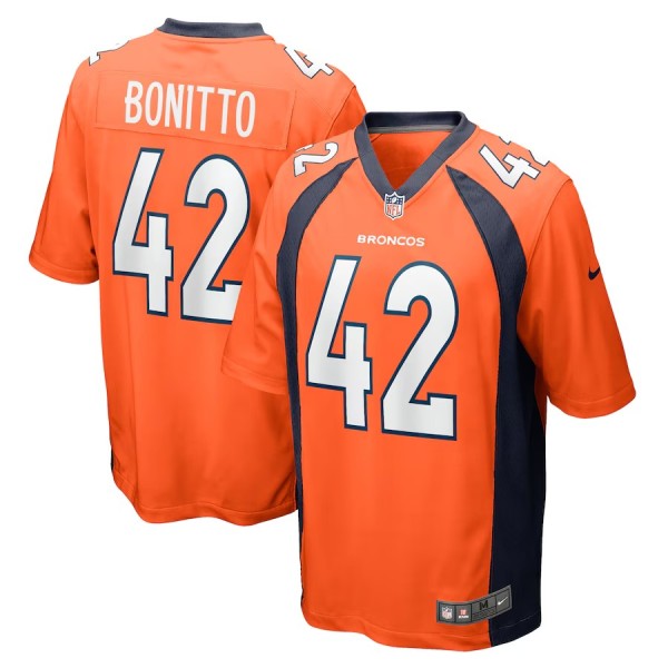 Men's Denver Broncos Nik Bonitto Orange Game Player Jersey