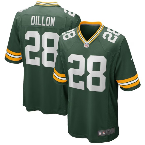 Men's Green Bay Packers AJ Dillon Green Game Player Jersey