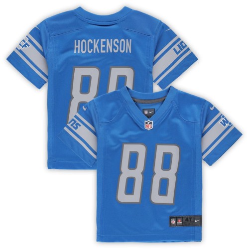 Toddler Detroit Lions T.J. Hockenson Blue Game Jersey